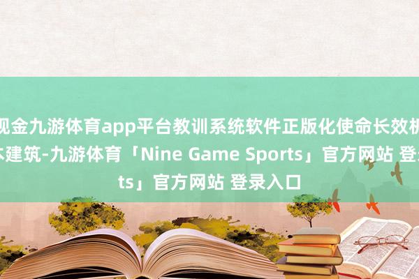 现金九游体育app平台教训系统软件正版化使命长效机制基本建筑-九游体育「Nine Game Sports」官方网站 登录入口